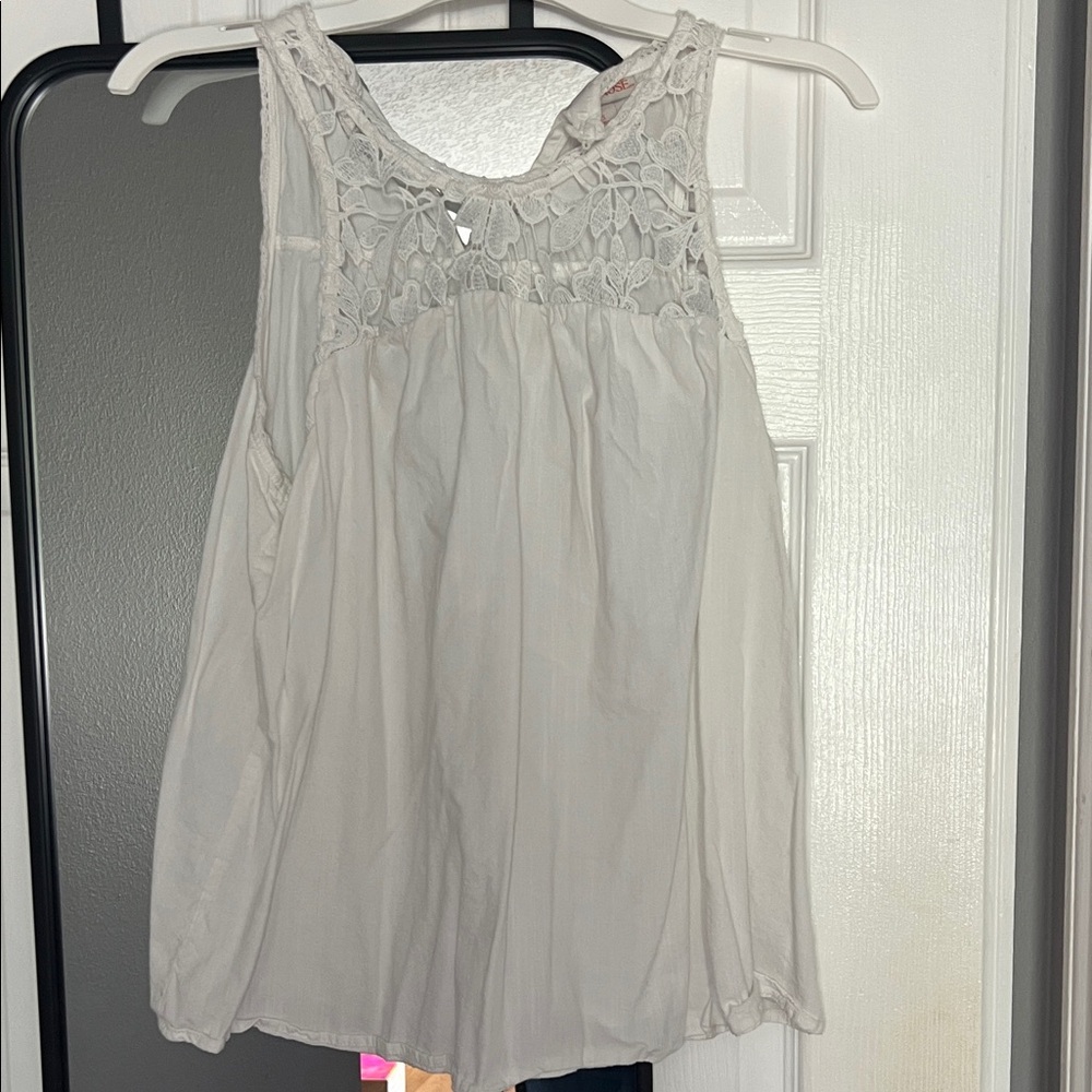Knox Rose Elegant White Lace Blouse